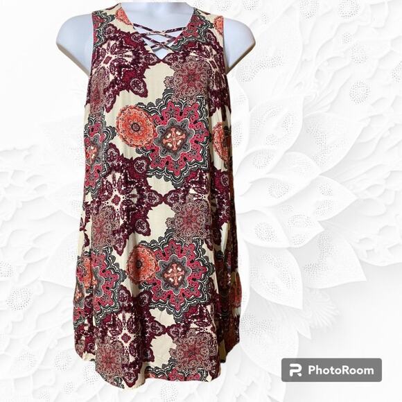 New York & Company Dresses & Skirts - NEW YORK AND COMPANY Boho style cross front dress - Large